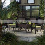 Poly Rattan Dining Set Garden Furniture thumbnail-1