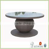Malaysia Style Made Tempered Glass Plastic Dining Table and Chair thumbnail-2