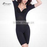 S-SHAPER New Arrivals Caffeine Seamless Bodysuits Italy Carvico Fabric Burning Fat Slimming Shapewear thumbnail-1