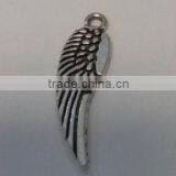 Wholesale Angel Wing Charms Pendants Antiqued Silver 30mm Double Sided Wing Charms Pendants thumbnail-1