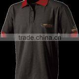 Mid BlueT Shirt With Logo Embroidery ( ISO 9001 Standerd Fabrics ) thumbnail-1