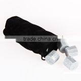 Stainless Steel Ice Cube Whisky Stone Chilling Stone With Logo for Gift Set thumbnail-1