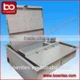 Manual Flip Up Monitor Security Box for Computer Desk/ Rotatable Monitor Case