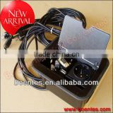 German Power Socket Box with Network cables/Aluminum Europe Cable Cubby