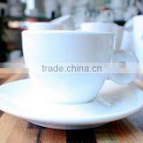 China wholesale white ceramic porcelain coffee cup 180ml espresso cup set with saucer