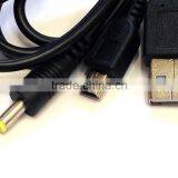 1.2m Dual 2 in 1 Charge & Data USB Cable For SONY PSP 1000 2000 3000 / PS3 Controller Usb Cable thumbnail-2