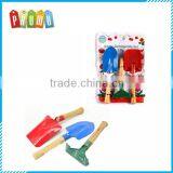 Wholesale Color Metal Wooden Handle Kids Garden Tool Set