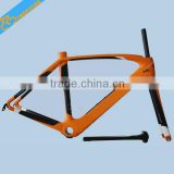 New product Full Carbon Road Bike Frame Beautiful carbon fiber bike frame orange Carbon Bike Frame For DIY