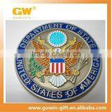 Antique Silver Plated 3D Metal Army Coin thumbnail-1