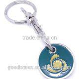 Custom Metal Trolley Coin Keychain Blank