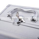 Soozier Professional Mirrored Makeup Artist Cosmetic Travel Mini Case With Pull-Out Trays - Silver thumbnail-5