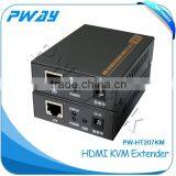 Support Copy EDID and KVM/usb Function 3D Hdmi Transmitter Extender 60m Over Cat6