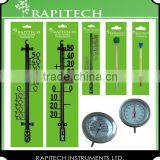 Gardening Indoor Outdoor Plastic Wooden Metal Wall Thermometer thumbnail-5