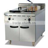 Stainless Steel Electric Fryer (2-tank&2-basket) With Cabinet (DF-885) thumbnail-1