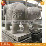 Small White Granite Garden Elephant Stone Carving Sculpture thumbnail-3