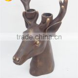 Hot selling resin deer head candle holder