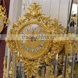 Home Luxury Decoration Antique 24K Gold Plated Floor Clock,Grandfather Clock, Elegant Brass Mounted Floor Clock thumbnail-3