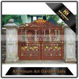 Powder Coated Aluminum Garden Gate With Flower Design thumbnail-6