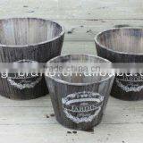 Shabby Chic Decorative Wooden Garden Pot thumbnail-1