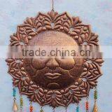 Decorative Sun Moon Bell Hangings, Decorative Cast Iron Hanging Bells, Antique Hanging Bells, Indian Art Hanging Bells, thumbnail-1