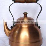 BPA Free Solid Copper Tea Kettle for Cafe & Catering, Water Kettle, Brew Kettle, Unique Tea Kettle, Portable Tea Kettle thumbnail-1