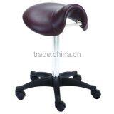 Potable Movable Ottoman Stool Chair Saddle Chair With Wheels Used Salon Furniture F-3329 thumbnail-1