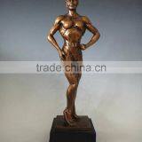 Custom Antique Bronze Bodybuilding Championship Trophies thumbnail-2