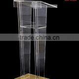 Factory Wholesale Acrylic Cheap Clear Church Podium Pulpit thumbnail-2