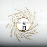 Interior Metal Frame Decorative Silver Mirrors thumbnail-2