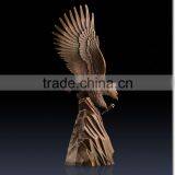 High Quality Home Decoration Metal Crafts Bronze Outdoor Eagle Statues thumbnail-4