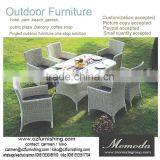 9007 New Arrival Muebles Garden Balcony Treasures Furniture PE Rattan/Wicker/Cane Use Restaurant Dining Set thumbnail-1