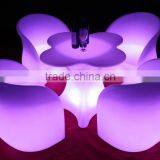 New Design High Top Hotel Battery Led Flower Table