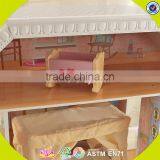 2017 New Design Kid Wooden Doll House Kits Lovely Wooden Girls Doll House Kits W06A218 thumbnail-2