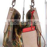 Snake Printing pu Tote Bags With Small Swing Bag Women Handbag Wholesale 2016 thumbnail-5