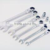 10PCS Flexible Head Combination Ratchet Wrench Sets&combination Ratchet Spanner thumbnail-2
