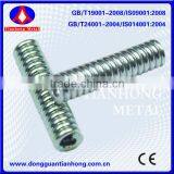 Conical compression spring with different diameters