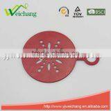 WCTS423 Durable 18/0 Powder Coating Cappuccino Coffee Art Template Coffee Stencils Snowflake Shape Coffee Stencil, Food Grade thumbnail-2