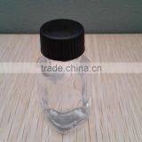 Square Glass Bottle for 15ml Essential Oil With Black/white Cap