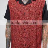 High Quality Custom New Design Revere Collar Short Sleeve Mens Printed 100% Viscose Lightweight Comfort Fit Casual Summer Shirts thumbnail-3