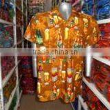 BEER BOTTLE PRINT HALF SLEEVES HAWAIIAN SHIRT thumbnail-3