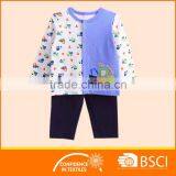 Fashion Cartoon Printed Soft Cotton Baby Clothing Set thumbnail-1
