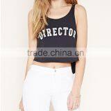 Croptop for Ladies, 100% Cotton Fabric, Customize Printing thumbnail-1