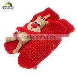 Design Your Own 3D Cow Knitted Girls Tube Socks thumbnail-1