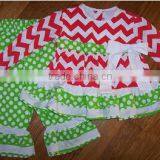 Christmas Clothing Sets Baby Girls Candy Top Pants Sets Kids Chevron Christmas Boutique Outfits thumbnail-6