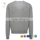V-Neck Knitted Men Pure Cashmere Sweaters Grey Cashmere Sweater Cardigan thumbnail-2