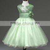 2017 Girl Dress Sequins Pageant Party Baby Kids Clothing Flower Baby Girl Christening Gowns For Princess Toddler Girls Clothes thumbnail-6