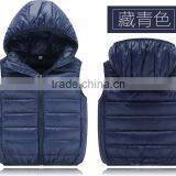 Wholesale Customize Cheap Kids Children Winter Down Vests and Clothes thumbnail-5
