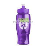 USA Made 27 oz Transparent Sports Bottle With Push And Pull Cap - BPA/BPS-free, FDA Compliant and Comes With Your Logo thumbnail-2