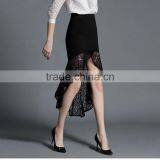 2016 Elegant Fashion Oem High Waist Fomal Skirts Women Latest Long Skirt Design for Wholesale thumbnail-3