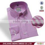 Dress Shirt for Men Stitching Fancy Plaid Cotton Shirt for Men 2017 thumbnail-1
